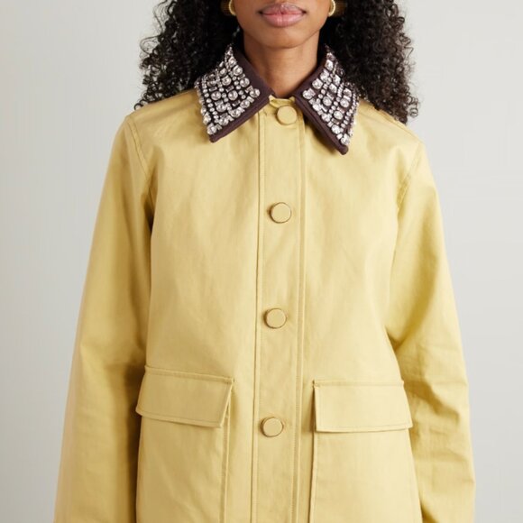 Veronica Beard Arlen Embellished Dickey button placket Jacket - Picture 2 of 15